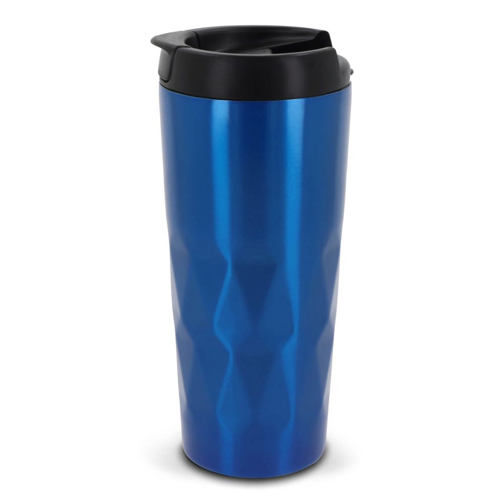 Thermobeker diamant 450ml - met logo of onbedrukt bestellen - Blauw