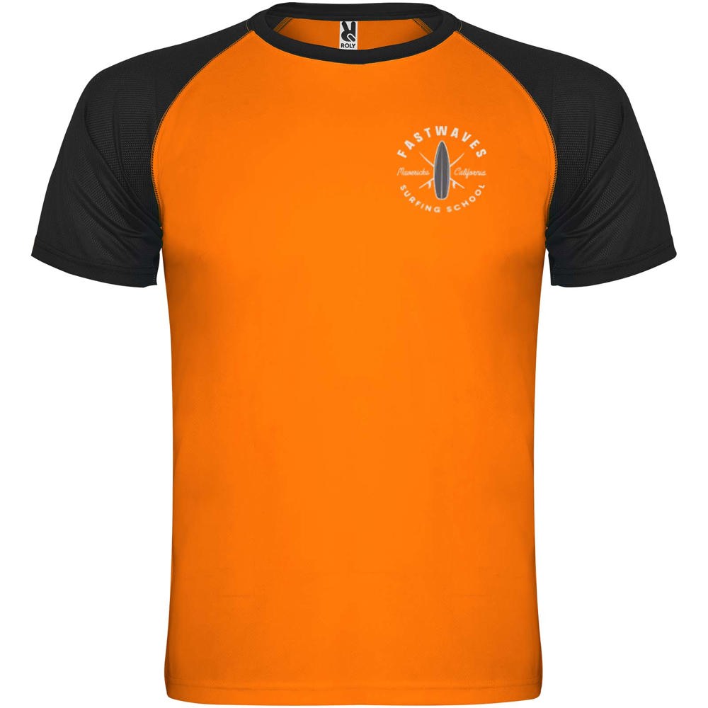 Indianapolis 140 g/m² sportshirt met korte mouwen voor kinderen
