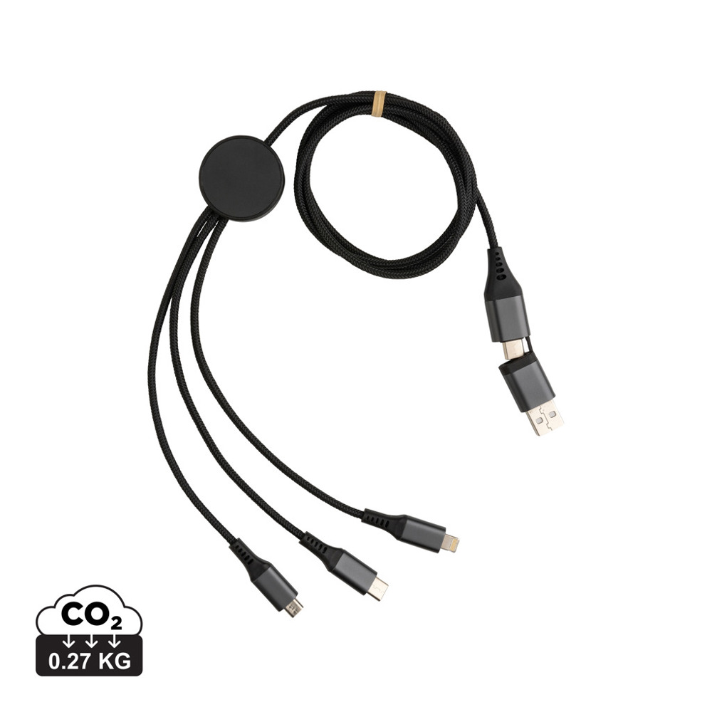 Terra 60W RCS recycled aluminium 120 cm 6-in-1 kabel