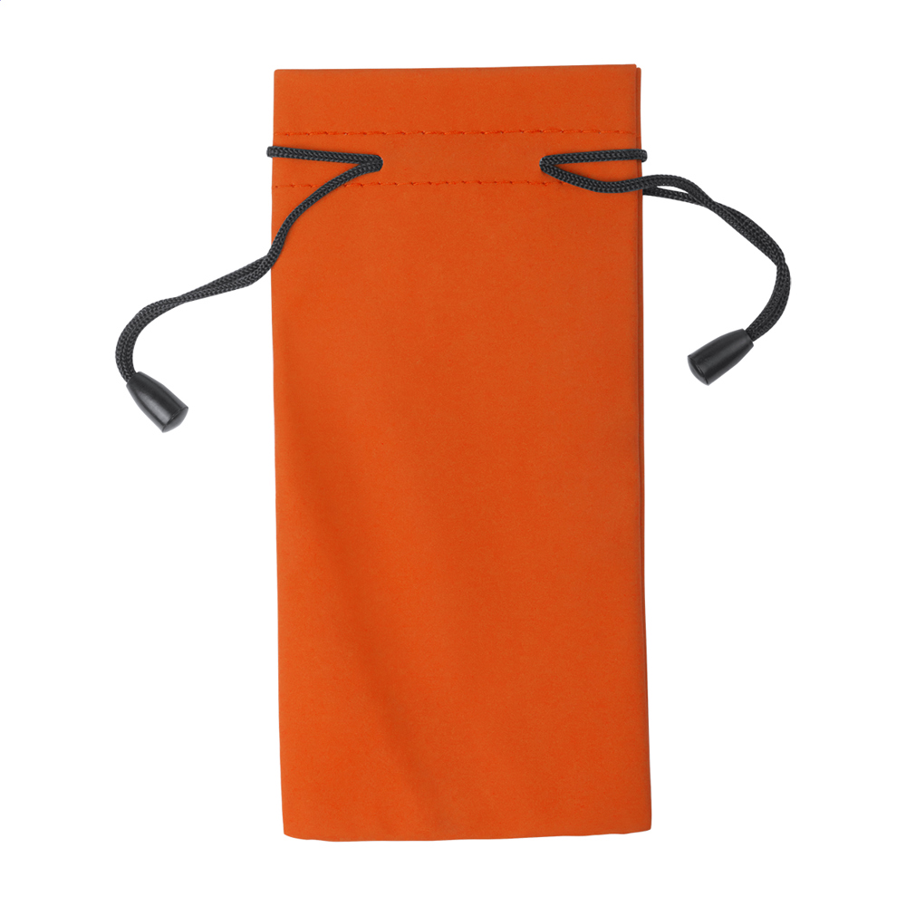 Stringa - etui voor zonnebril - bedrukt of onbedrukt verkrijgbaar - oranje/zwart