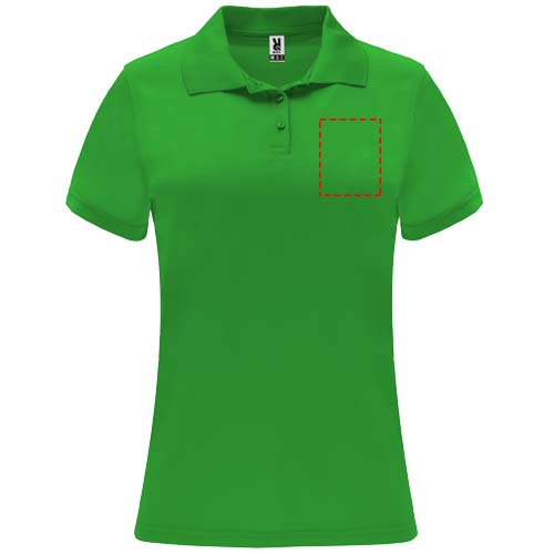Monzha 150 g/m² sportpolo met korte mouwen voor dames