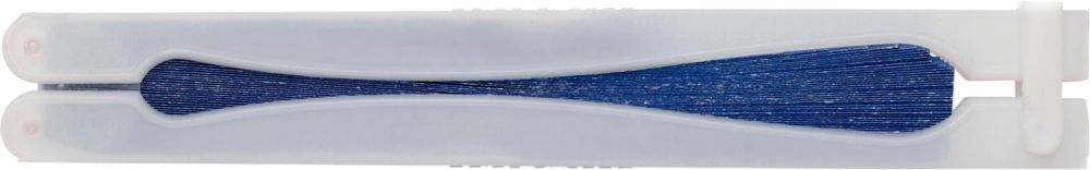 Papieren handwaaier Dylan - voor bedrijven en relatiegeschenken - blauw