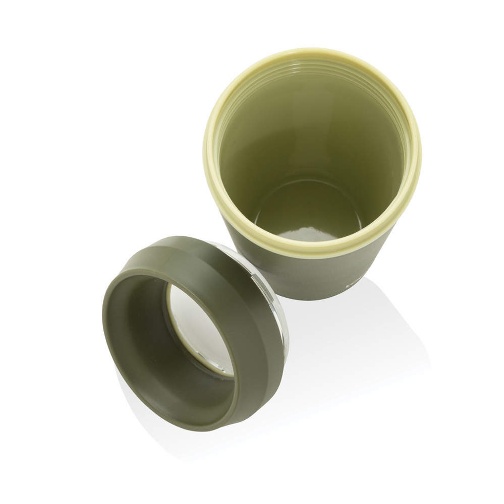 Topl Recycled Plastic To Go beker gepatenteerd 360 Lid 354ml