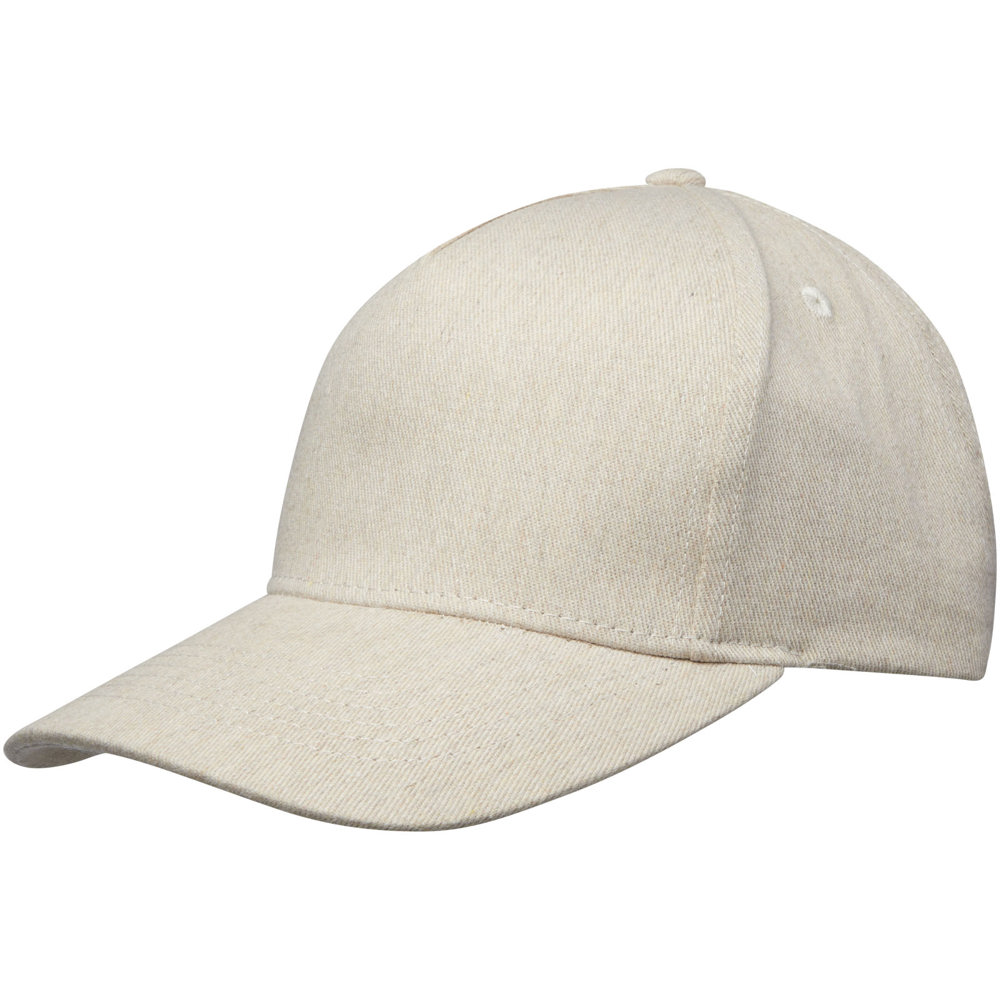 Onyx 5 panel Aware™ gerecyclede cap - bedrukt of onbedrukt verkrijgbaar - Havermout