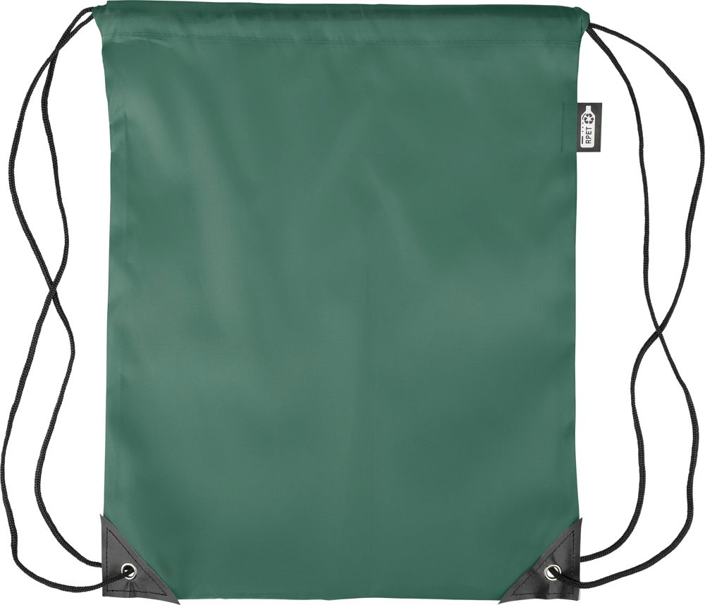 Gerecyclede rPET polyester (210D) trekkoord rugtas Enrique - kopen of bedrukken - groen