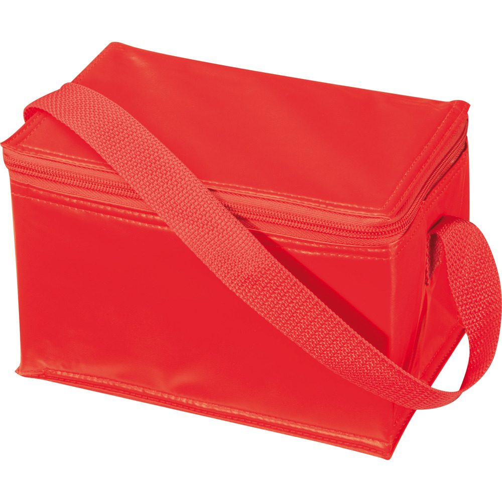 Koeltas voor 6 blikjes van 0,33 cl - voor bedrijven en relatiegeschenken - Rood