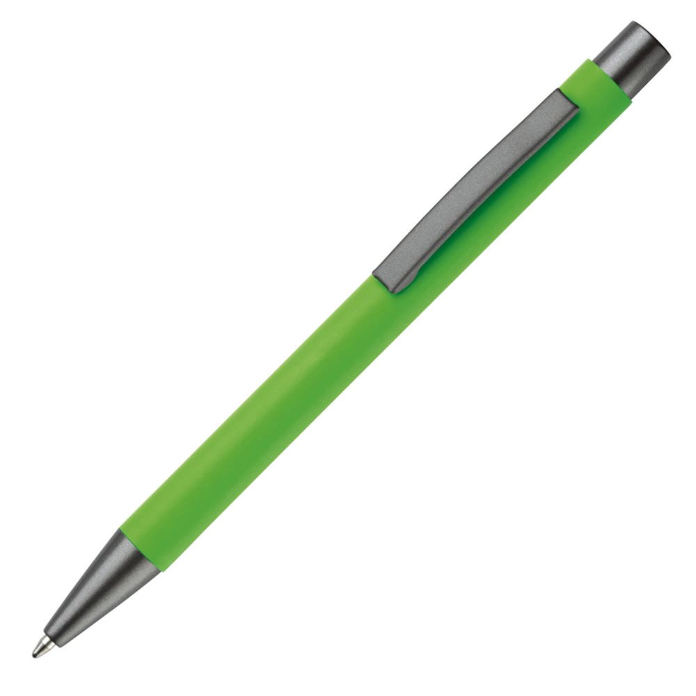 Balpen New York soft touch - bedrukt of onbedrukt verkrijgbaar - lichtgroen