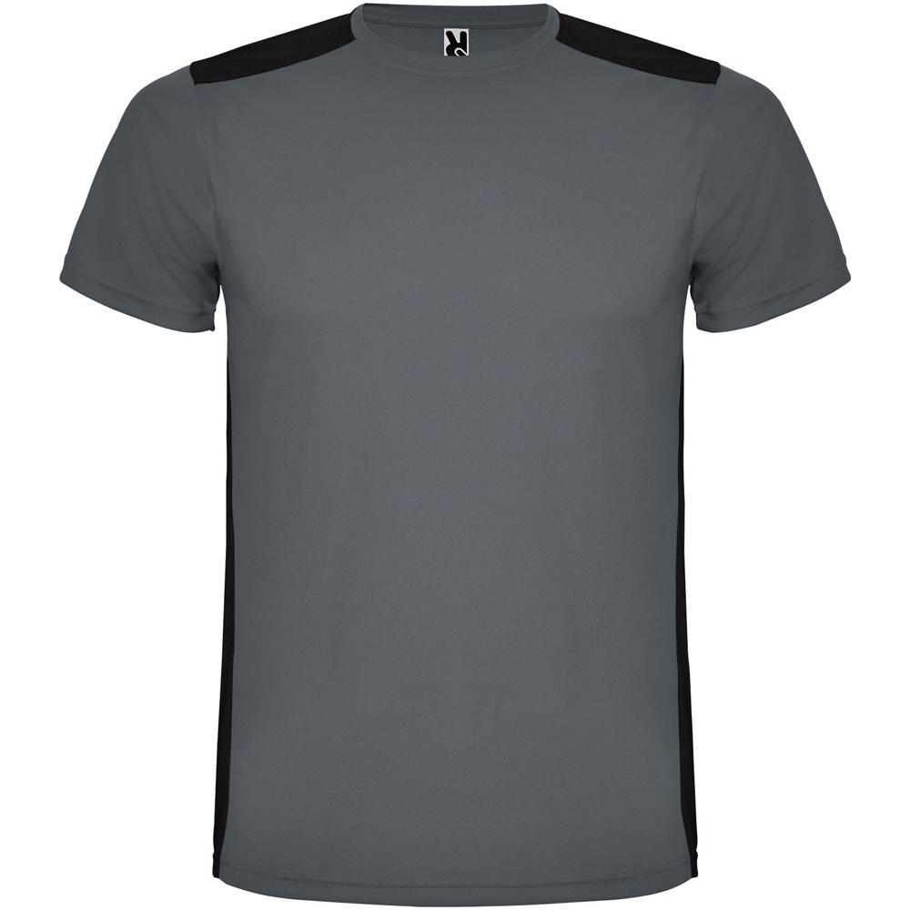 Detroit sportshirt met korte mouwen voor kinderen - kopen of bedrukken - Ebbenhout, Zwart