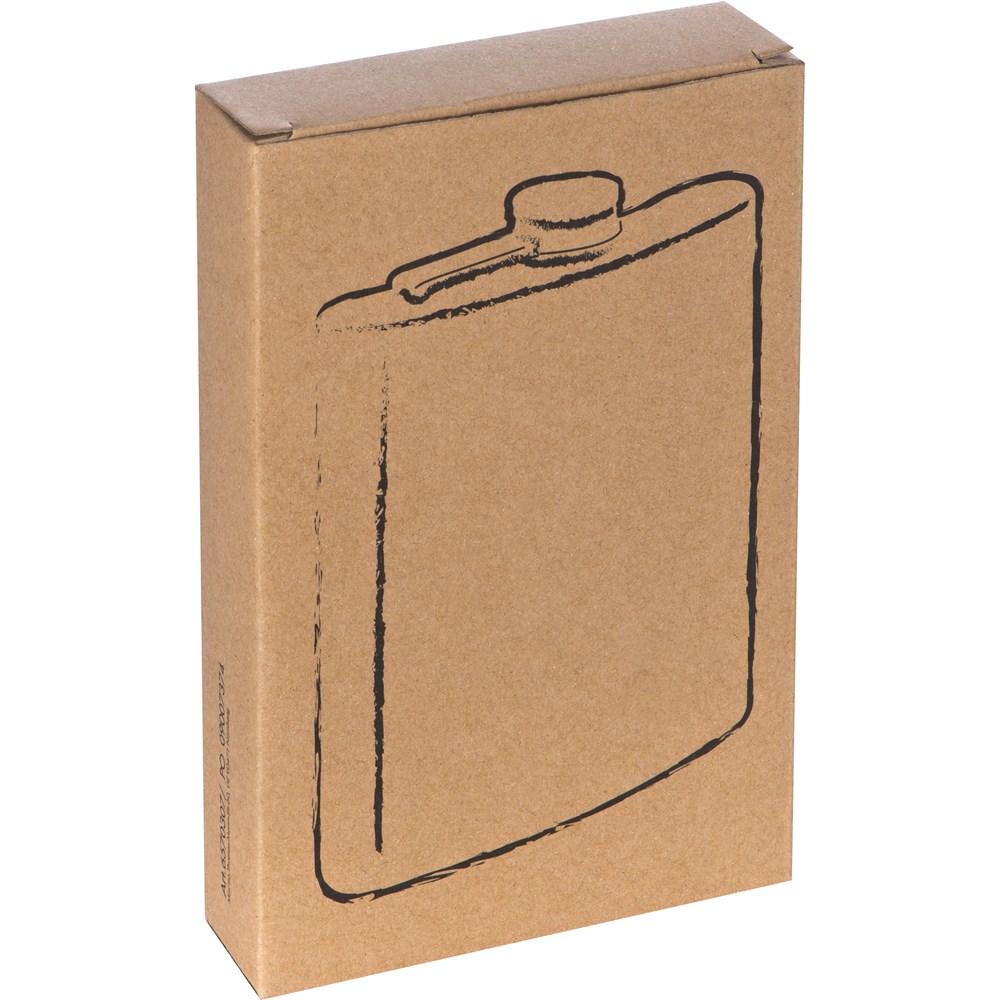 Heupfles metaal- 237 ml