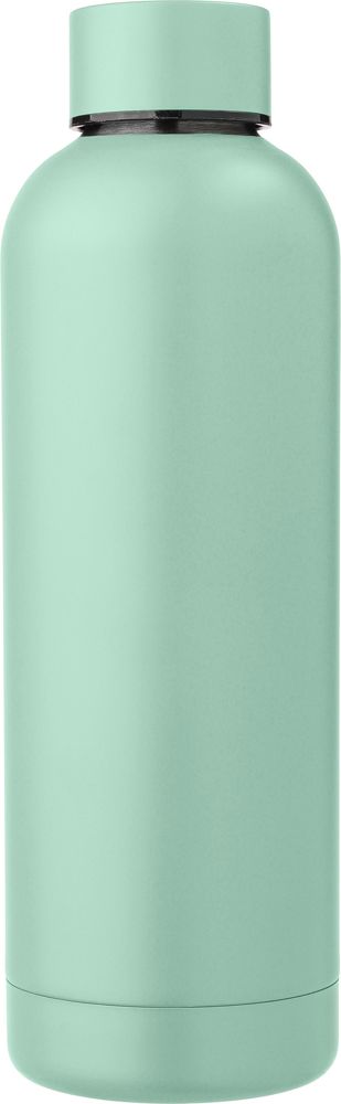 Gerecyclede dubbelwandige RVS fles (500 ml) Isaiah - bedrukt of onbedrukt verkrijgbaar - Pastel groen