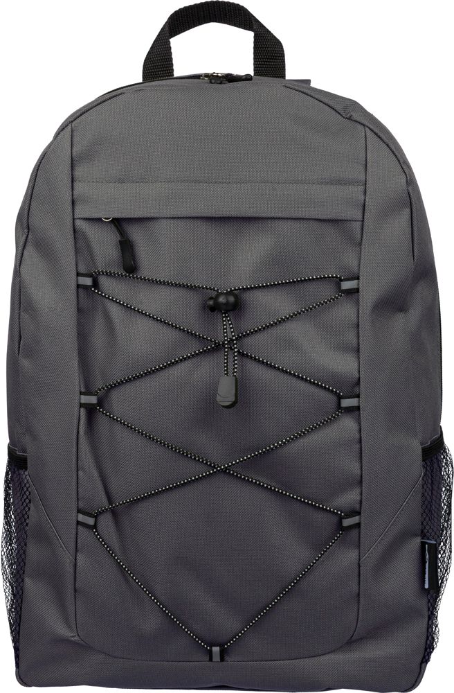 rPET polyester( 600D) hiking-rugzak Jari - voor bedrijven en relatiegeschenken - Grijs