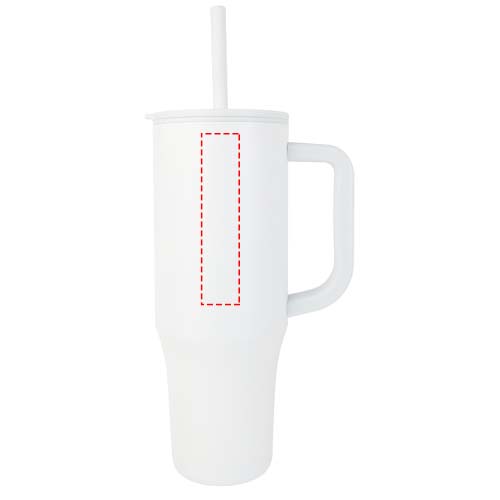 Brady 900 ml RCS gecertificeerde geïsoleerde beker met siliconen rietje