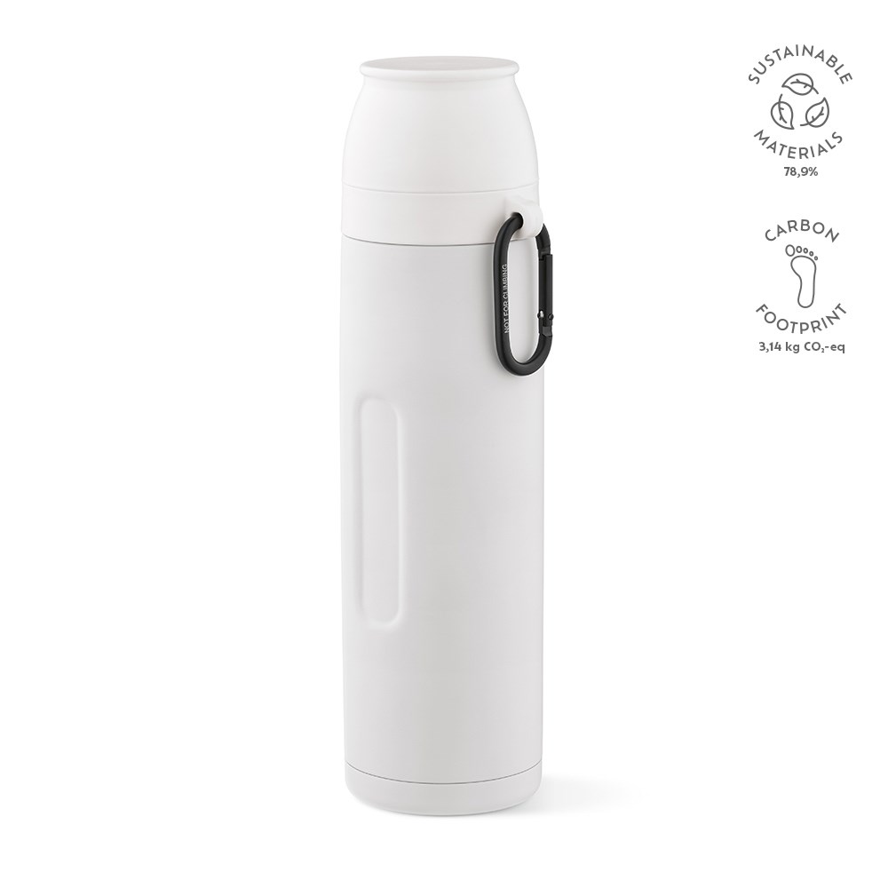 Flinders thermosfles gerecycled roestvrij staal 1080 ml - bedrukt of onbedrukt verkrijgbaar - Wit