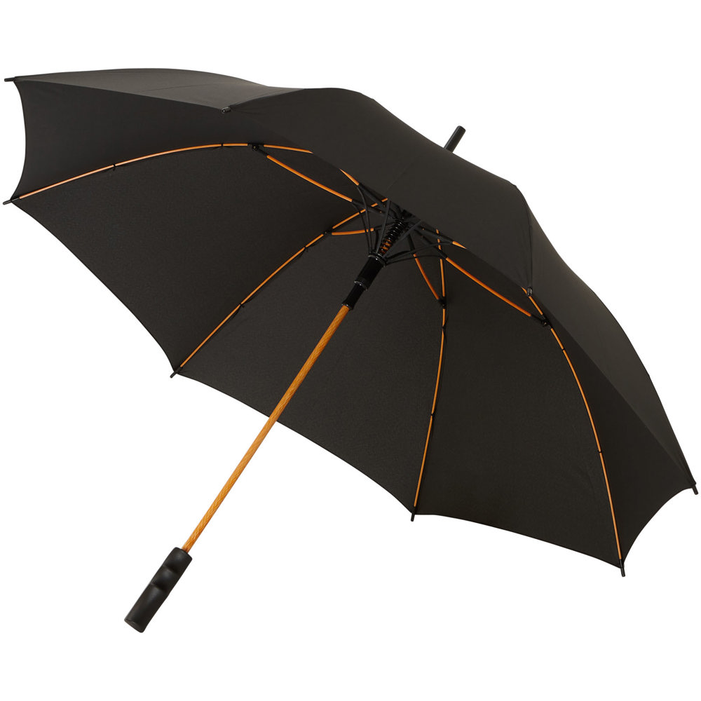 Stark 23'' automatische stormparaplu - met logo of onbedrukt bestellen - Oranje, Zwart