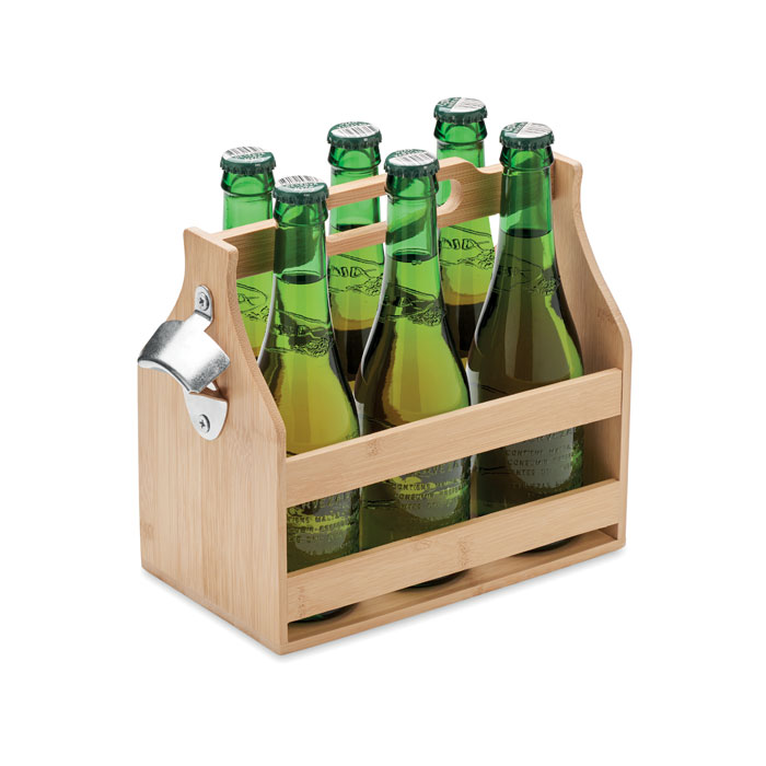 CABAS - Bamboe bierkrat 6 flessen bambo
