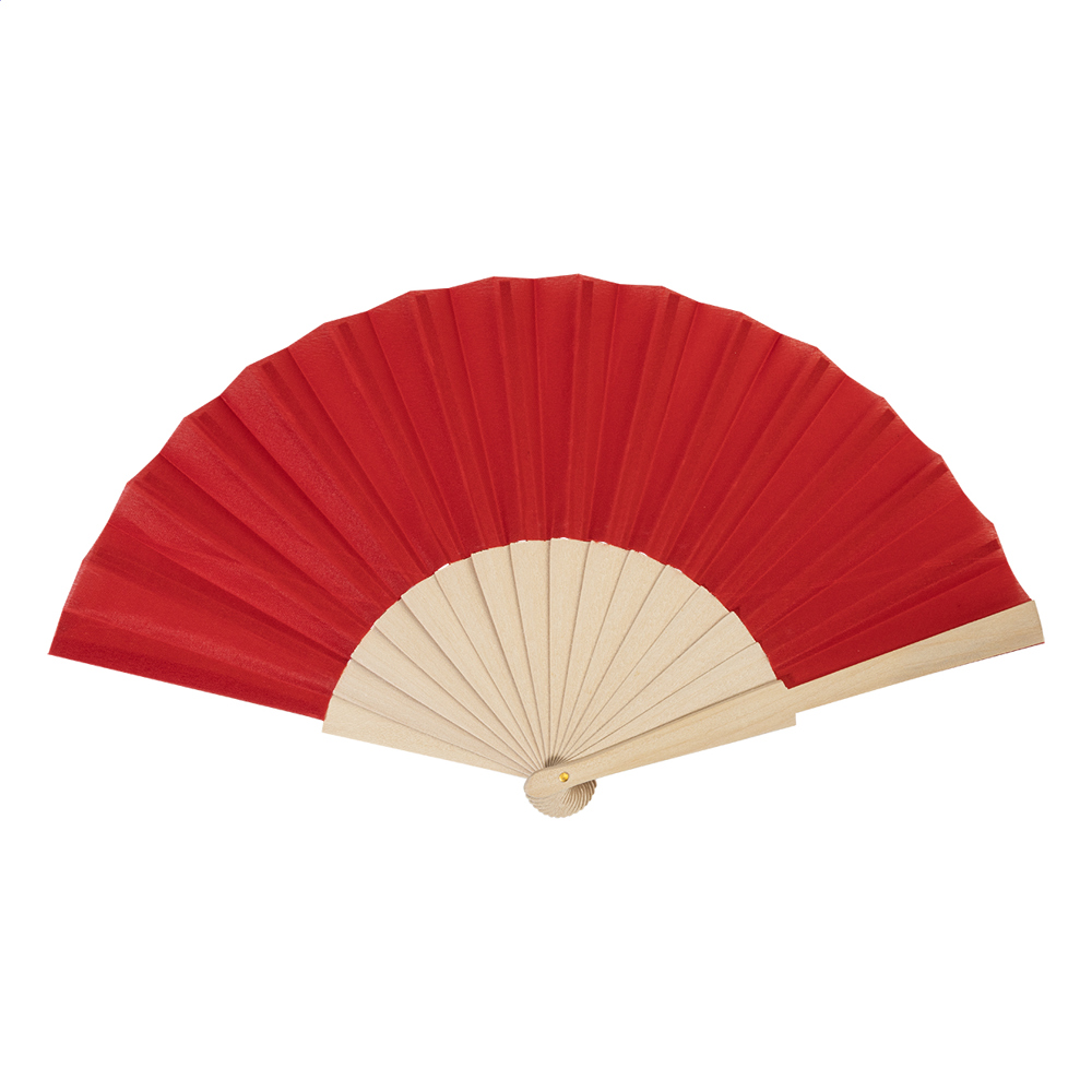 Solana - RPET handwaaier - voor bedrijven en relatiegeschenken - Rood