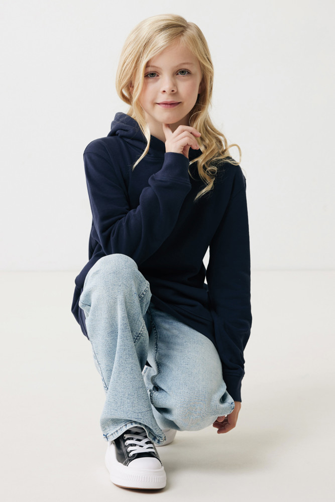 IQONIQ Yengo kids recycled katoen hoodie met steekzakken