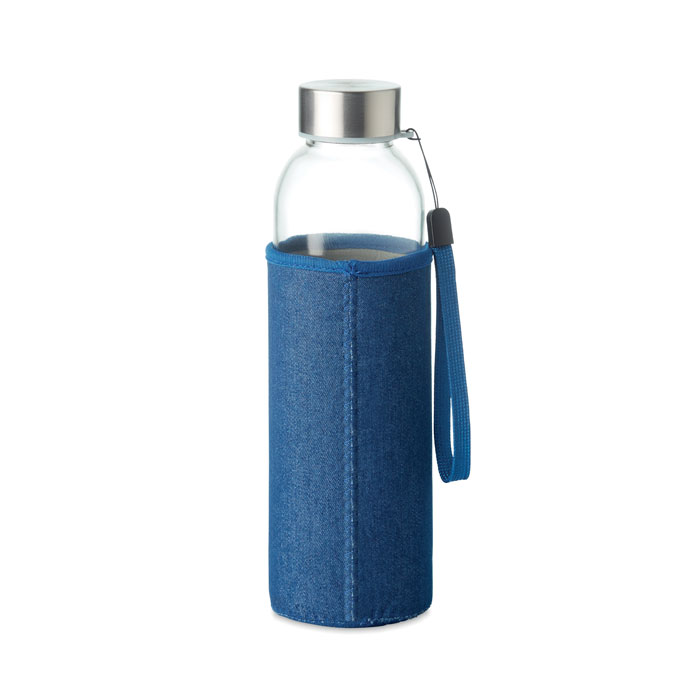 UTAH DENIM - Glazen drinkfles in tasje