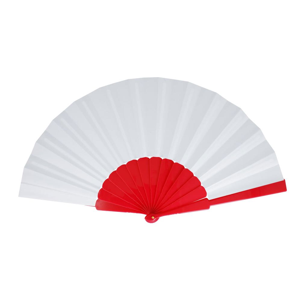 Waaier plastic & polyester - voor bedrijven en relatiegeschenken - Rood