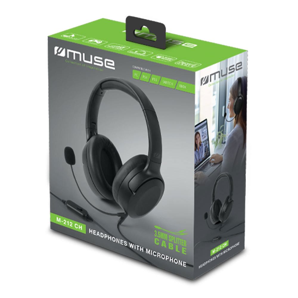 M-212 CH | Muse bedrade Koptelefoon met microfoon