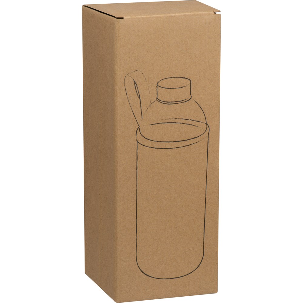 Drinkfles met neopreensleeve en inhoud van 1 liter