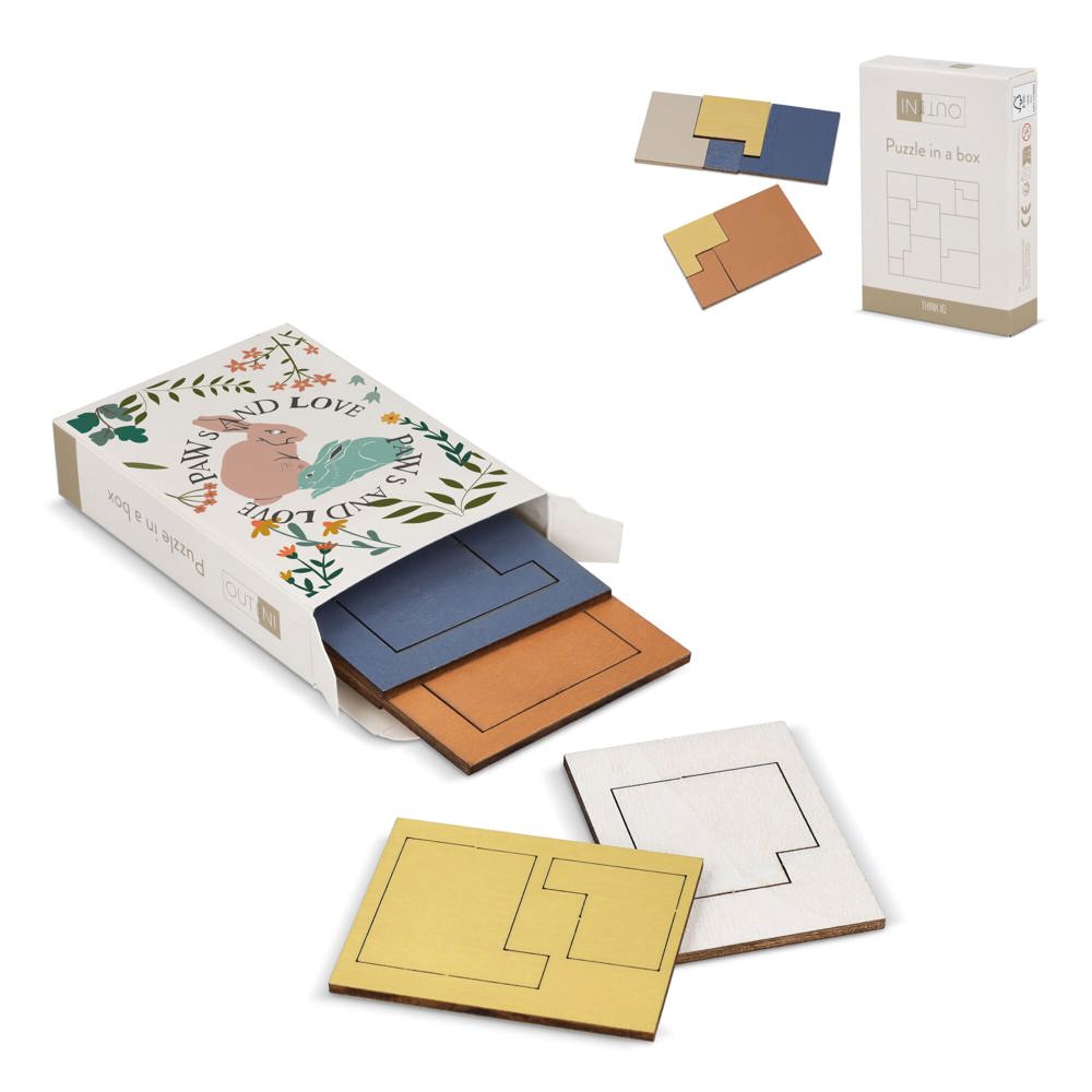 InSideOut Houten Matchbox think IQ puzzel - kopen of bedrukken