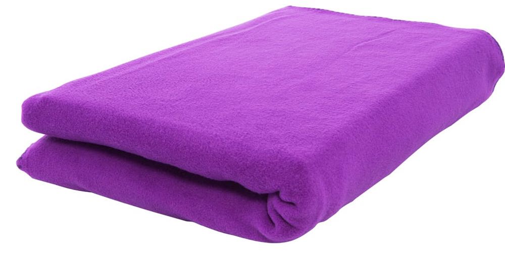 Fleeceplaid 150x120 cm, 250 gr/m² - met logo of onbedrukt bestellen - Paars (PMS 268c) / Paars