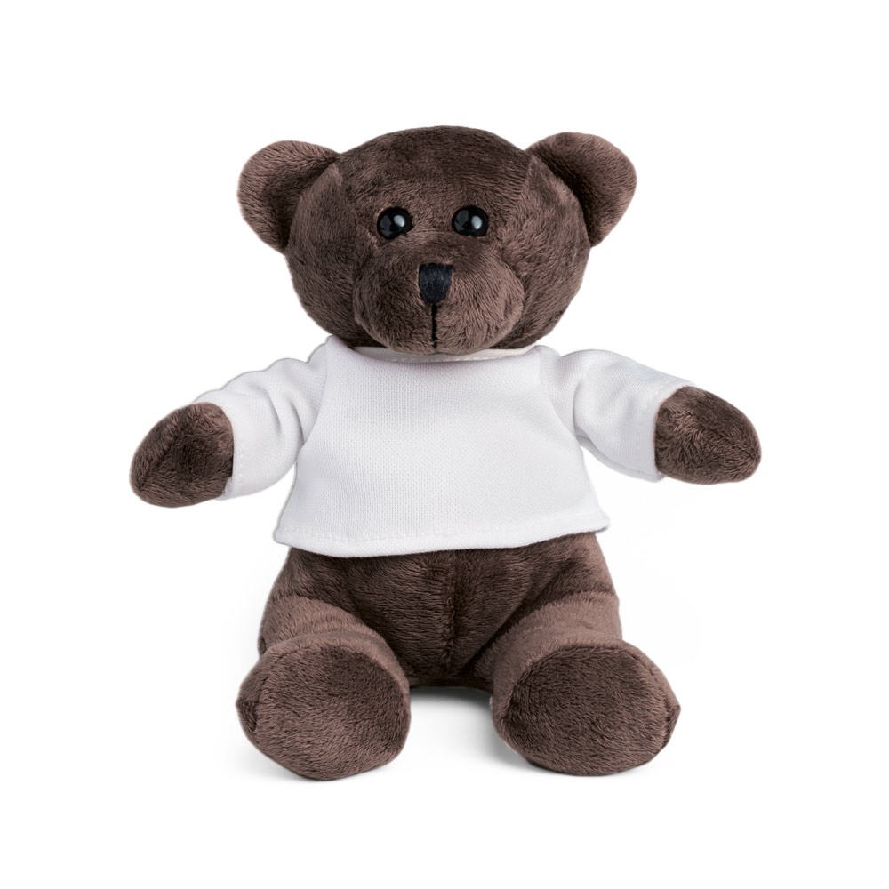 GRIZZLY. Teddybeer knuffel met t-shirt aan - voor bedrijven en relatiegeschenken