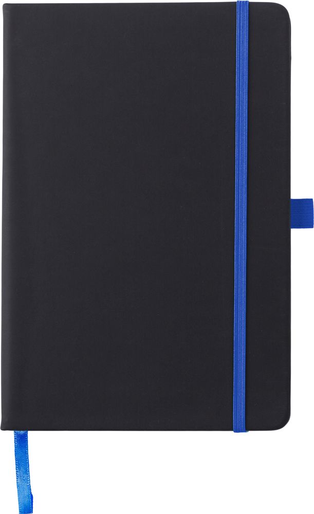 PU notitieboek Charlene - met logo of onbedrukt bestellen - kobaltblauw