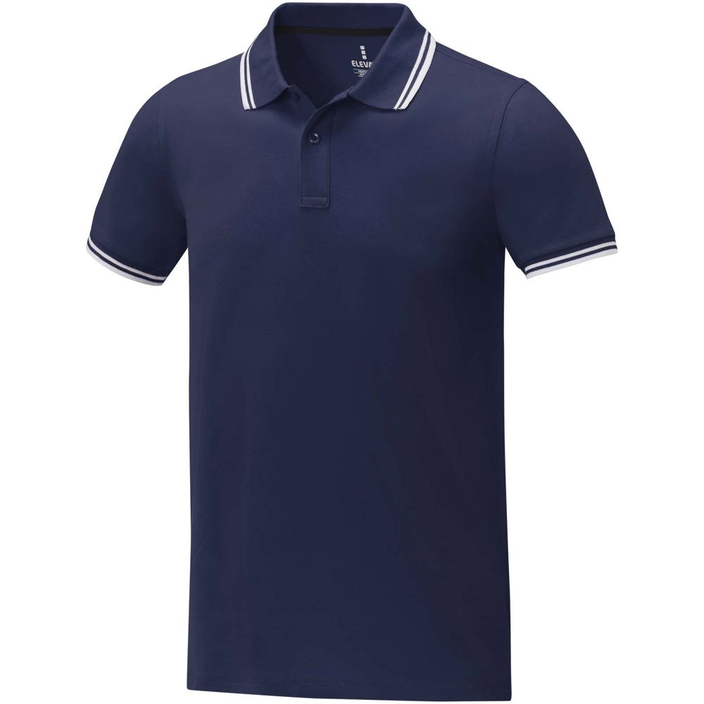 Amarago tipping herenpolo met korte mouwen - kopen of bedrukken - Marineblauw