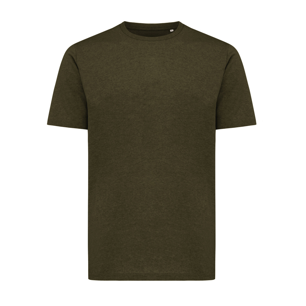 IQONIQ Sierra lichtgewicht gerecycled katoen t-shirt - voor bedrijven en relatiegeschenken - khaki (± PMS 18-0523 TCX)
