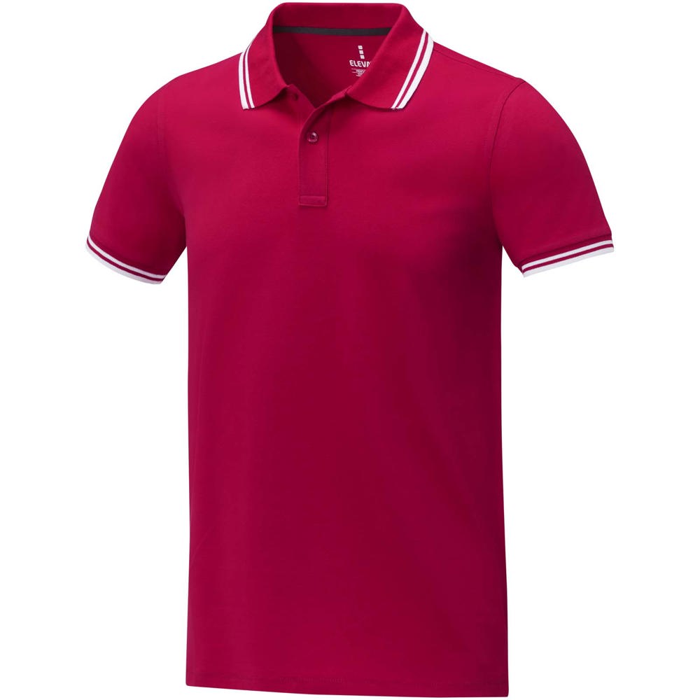 Amarago tipping herenpolo met korte mouwen - kopen of bedrukken - Rood