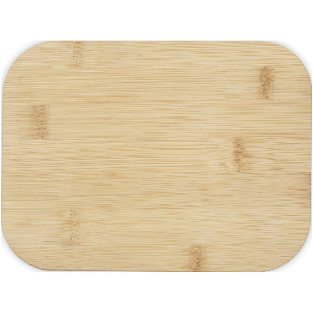 Roby 1000 ml glazen lunchbox met bamboe deksel