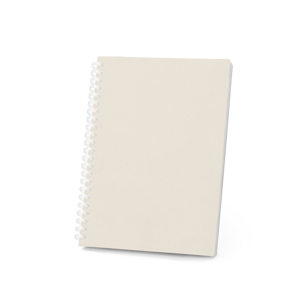 SCHILLER. A5 notitieblok met flexibele kaft, gemaakt van 100% gerecycled papier - kopen of bedrukken - Licht grijs