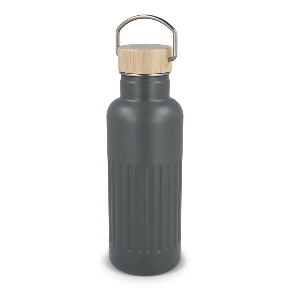 Gerecycled RVS Thermo fles 500ml - voor bedrijven en relatiegeschenken - Grijs