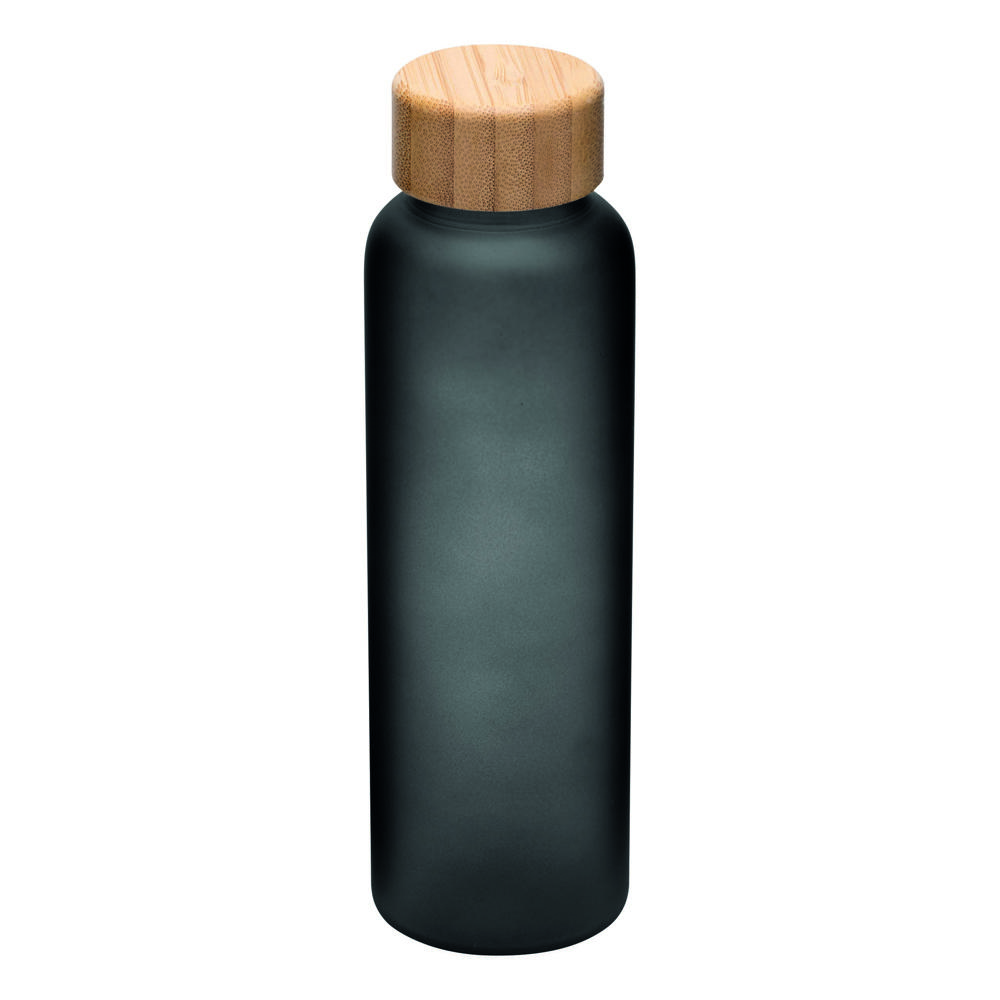 TAKE FROSTY - Glazen drinkfles - met logo of onbedrukt bestellen - zwart