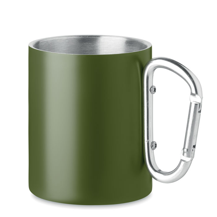 TRUMBA - Metalen mok dubbelwandig 300ml - voor bedrijven en relatiegeschenken - Donker Marinegroen