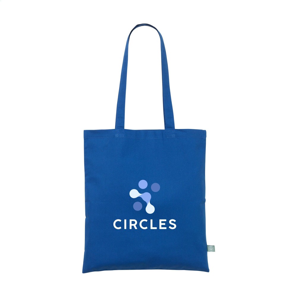 Organic Cotton Shopper (140 g/m²) tas - blauw (± PMS 4153C)