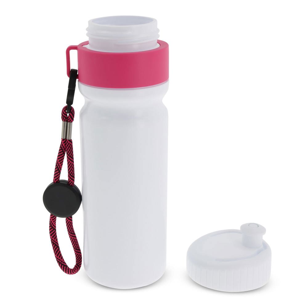 Sportbidon met rand en koord 750ml