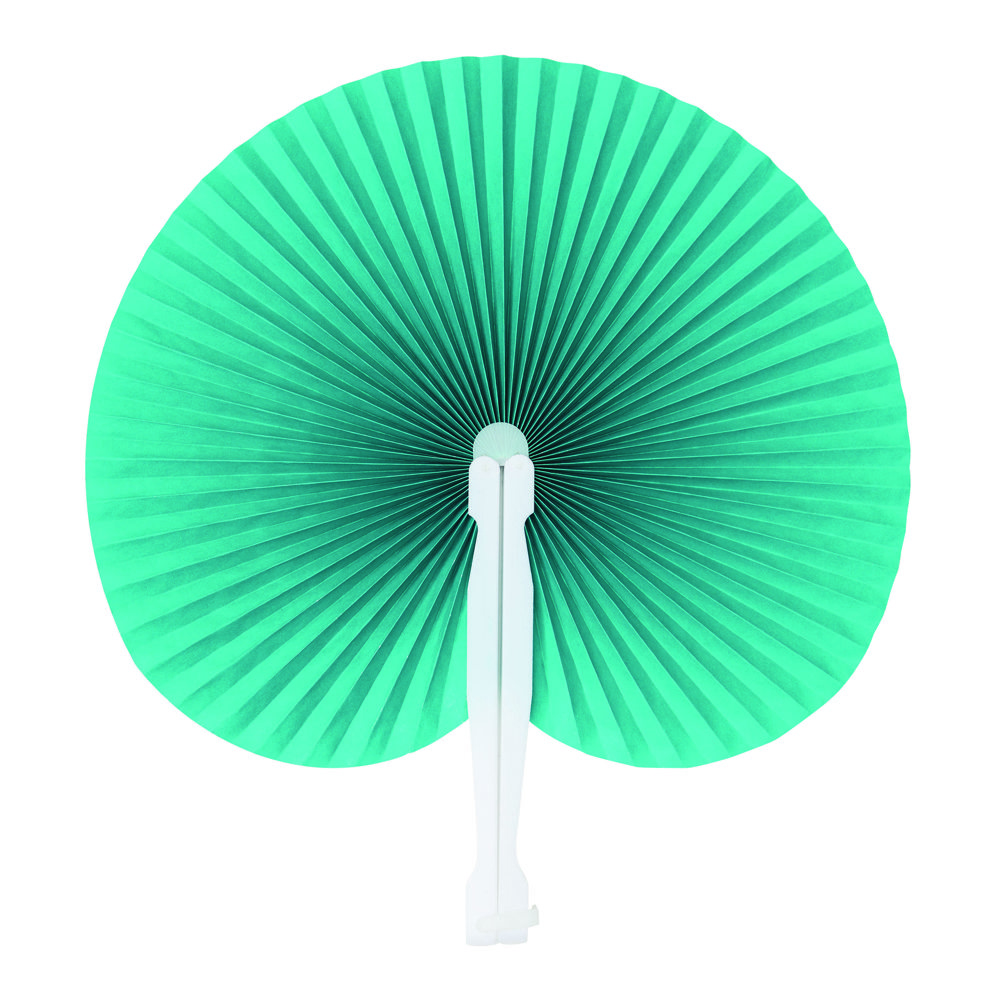 PEACOCK - Opvouwbare waaier - voor bedrijven en relatiegeschenken - petrol
