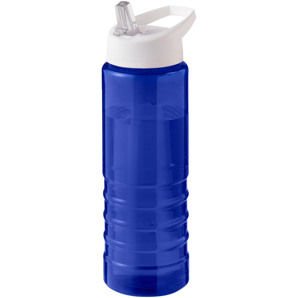 H2O Active® Eco Treble 750 ml drinkfles met tuitdeksel - bedrukt of onbedrukt verkrijgbaar - Blauw, Wit