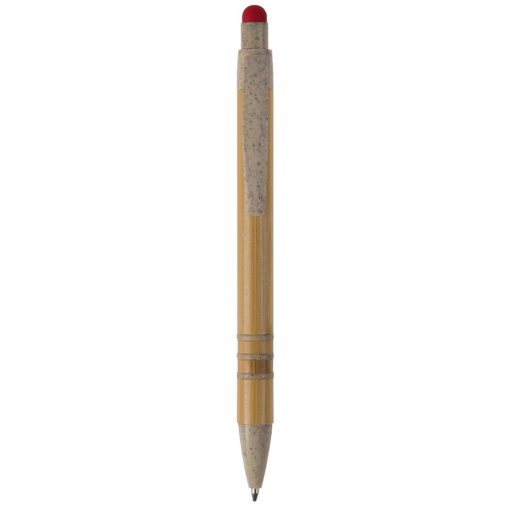 Balpen bamboe en tarwestro met stylus
