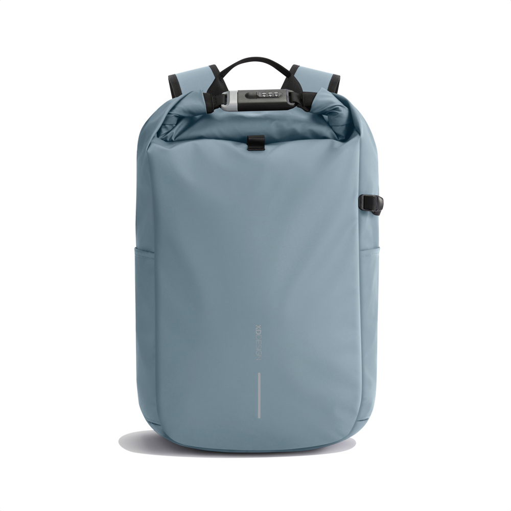 Urban waterbestendige anti-diefstal rugzak - met logo of onbedrukt bestellen - blauw, zwart (± PMS 5415/ ± PMS Black)