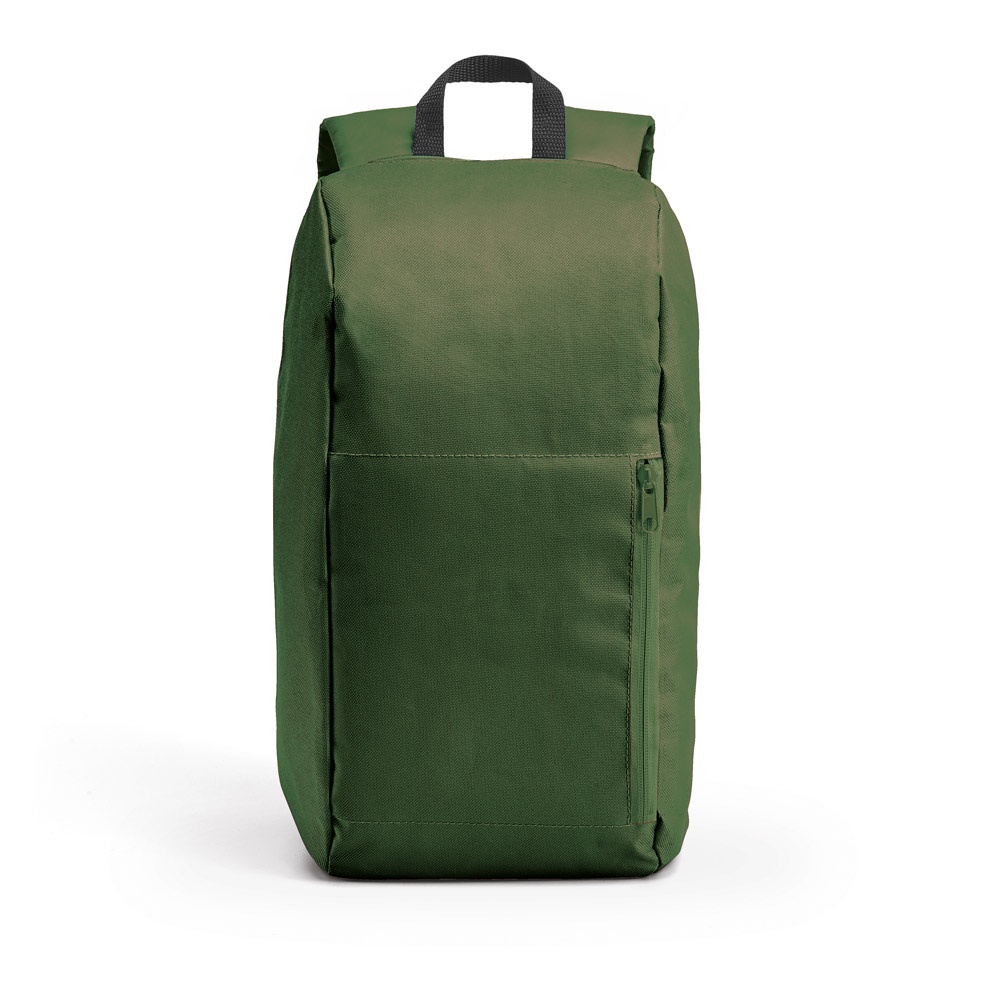LUGANE. 600D polyester rugzak - met logo of onbedrukt bestellen - donkergroen