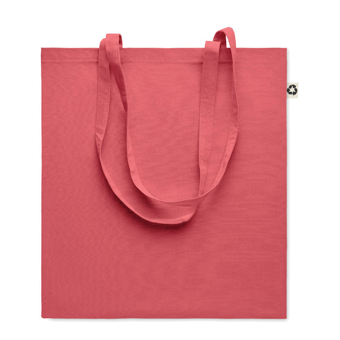ZOCO COLOUR - Boodschappentas recycled katoen - met logo of onbedrukt bestellen - Rood