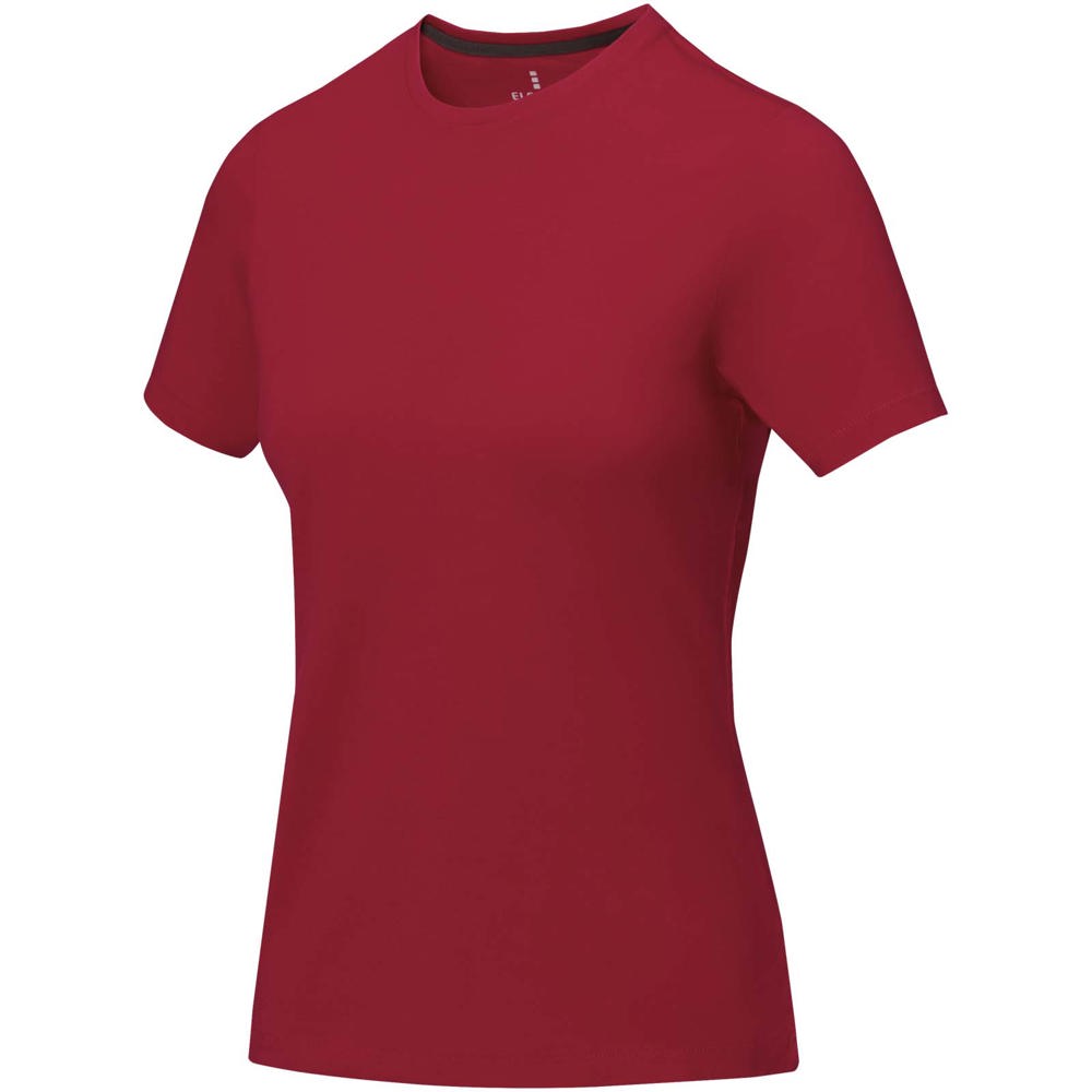 Nanaimo dames t-shirt met korte mouwen - bedrukt of onbedrukt verkrijgbaar - Rood