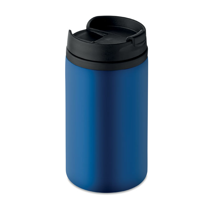 FALUN - Dubbelwandige beker 250 ml - bedrukt of onbedrukt verkrijgbaar - blauw
