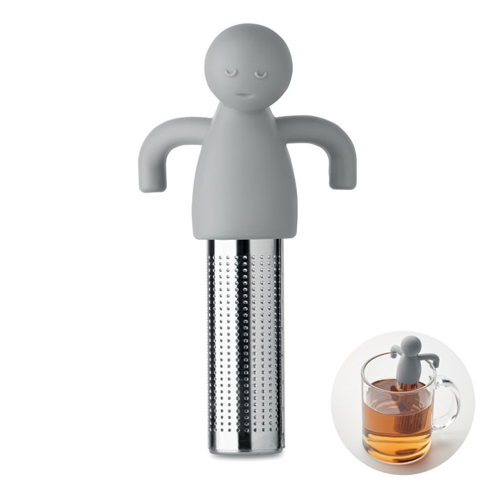 NINOT - Grappige thee-infuser - bedrukt of onbedrukt verkrijgbaar - Grijs