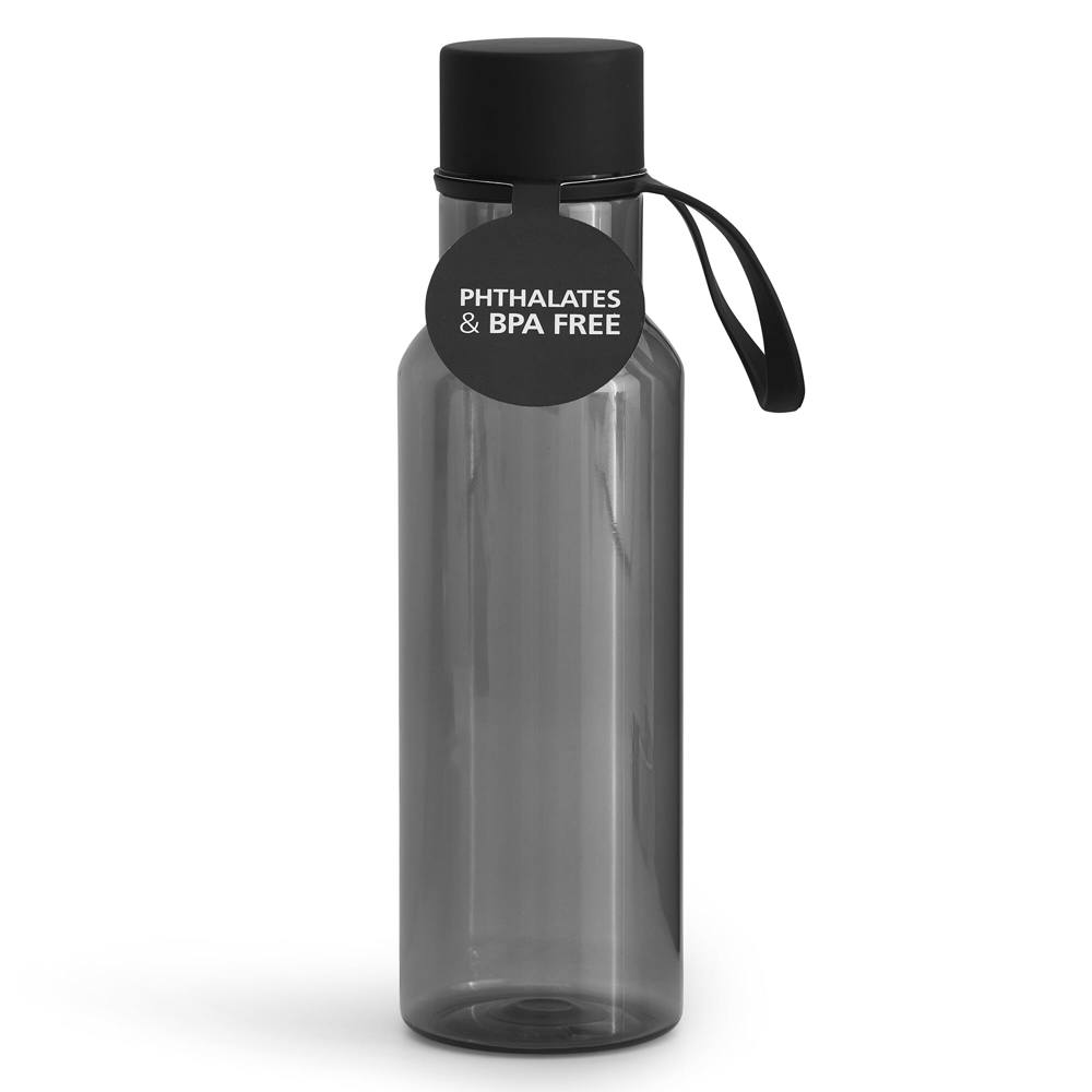 Sagaform waterfles 600ml - kopen of bedrukken - Transparant / Zwart