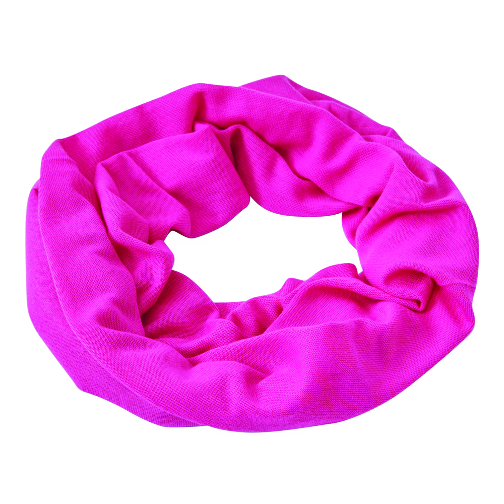 TRENDY - Elastische bandana - met logo of onbedrukt bestellen - roze
